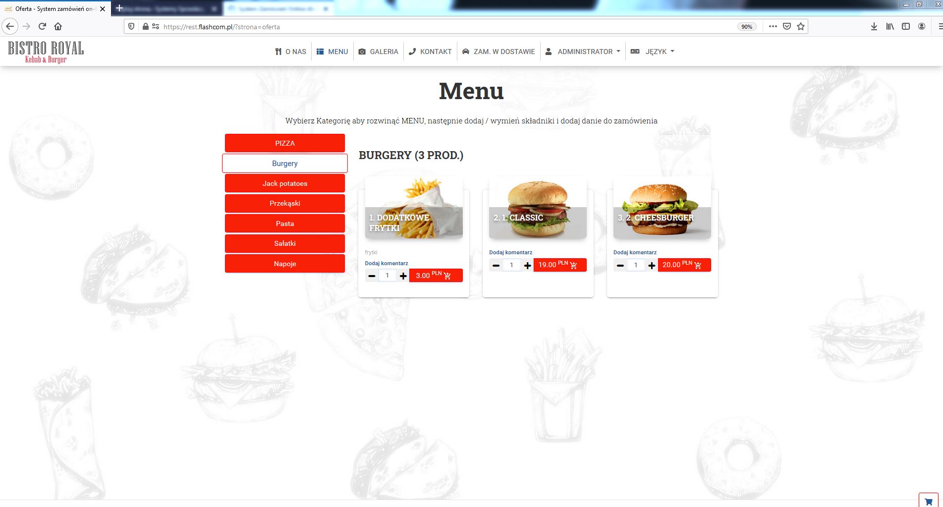 System Sprzedaży Dla Gastronomii System Sprzedaży Dla Gastronomii